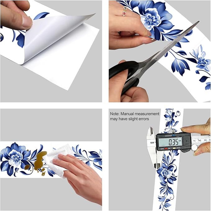HOMETITUTE Wallpaper Border Peel and Stick Decorative Wall Trim Self Adhesive - Image 8