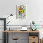 Be Kind To Your Mind Quote Poster Prints Mental Health Canvas Wall Art 12x16 - Image 3