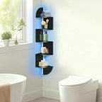 Corner Shelf Wall Mounted, 5 Tier Corner Bookshelf - Image 6