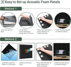 50 Pack Acoustic Foam Panels, Soundproof Wedges Panels - Image 6