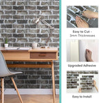 Commomy 3D Faux Brick Peel and Stick Tiles - Image 6
