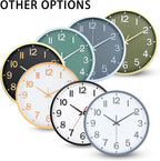 Wall Clocks Battery Operated 8 inch Modern Wall Clock, Silent Non Ticking Wall - Image 9