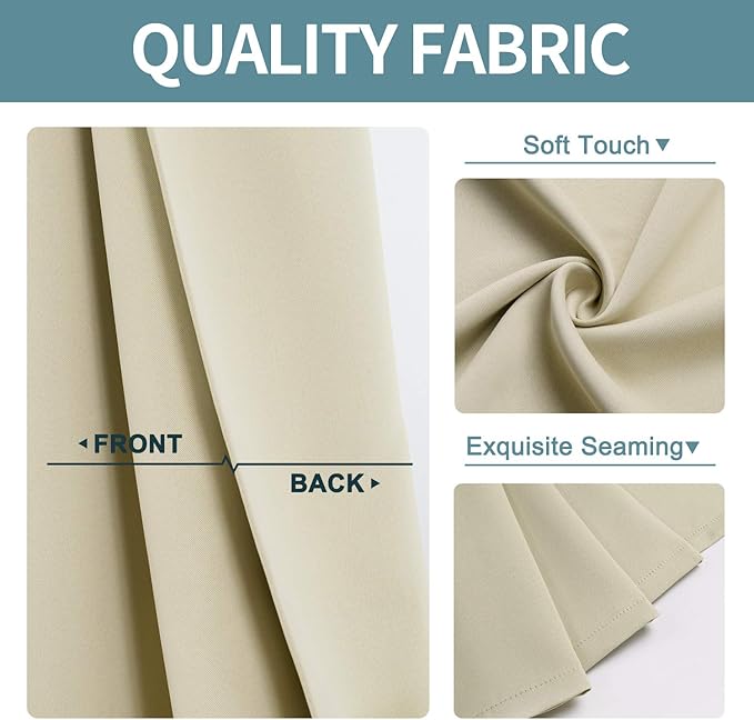 ChrisDowa Blackout Curtains 70 inches Wide - Image 4