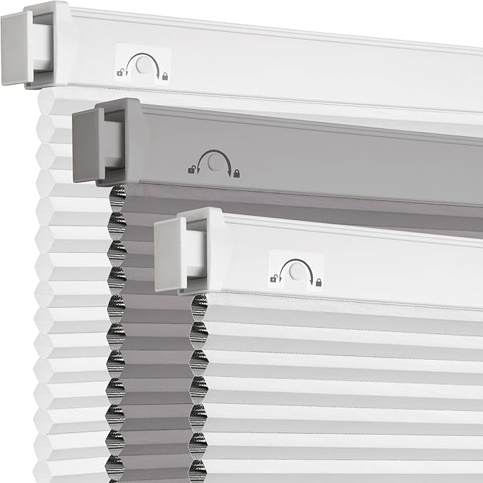 Grandekor No Tools No Drill Cordless Cellular Shades, UV Protection Privacy No by Grandekor