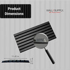 Wall!Supply 3D Soundproof Wall Panels – Acoustic Anthracite Finish – EPS Foam - Image 6
