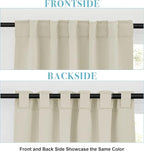 RYB HOME Blackout Curtains for Living Room, Back Tab & Rod Pocket Top - Image 2