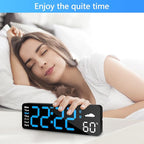 Digital Wall Clock with Remote Control, Large Display Plug in LED Digital Alarm - Image 7