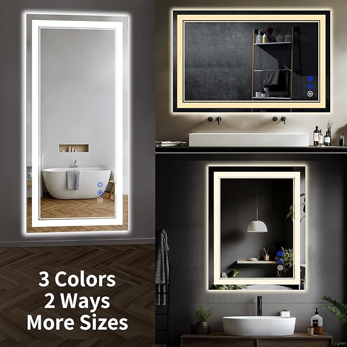30"x24" LED Bathroom Mirror - Image 8