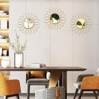 3 Pack Metal Mirrors for Wall Sunburst Wall Mirrors Home Décor Decorative - Image 3