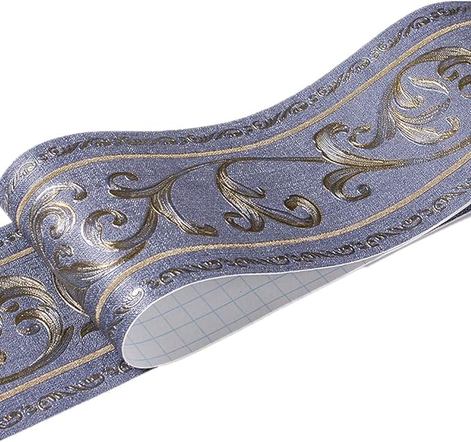 UPREDO 3D Decorative Floral Molding Waterproof Wallpaper Border Peel and Stick by UPREDO