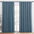 NICETOWN 2 Panels Blackout Curtains, Rod Pocket Thermal Insulated Drapess by NICETOWN
