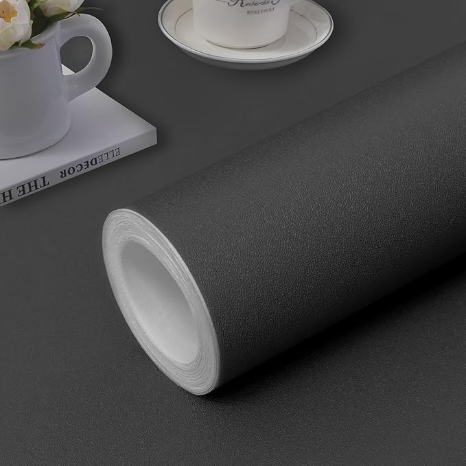 practicalWs 15.7" x 787.4" Grey Wallpaper Self Adhesive Peel and Stick Wall by practicalWs