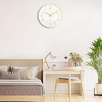 Foxtop 14 Inch Large Wall Clock Silent Non-Ticking Battery Operated Round - Image 5