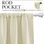 NICETOWN Kitchen Curtains, Short Blackout Curtains & Drapes, Small Window - Image 3