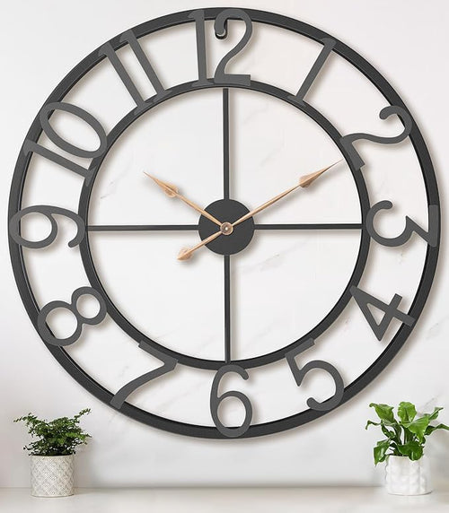 36 Inch Extra Oversized Large Giant Modern Decorative Wall Clock, Vintage by Pytha+Sight