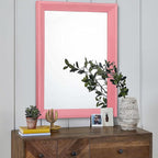 AAZZKANG Rectangle Mirror with Wood Frame Modern Farmhouse Wall Mirrors Decor - Image 7