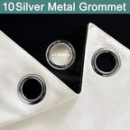 Yakamok Full Blackout Curtains 84 Inches Long, 2 Thick Layers Grommet Top - Image 6