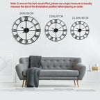 LEIKE 16" Large Wall Clocks Battery Operated, Round Modern Silent Non-Ticking - Image 2