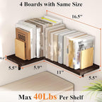 Love-KANKEI Corner Shelf Wall Mounted Set of 4, Floating Wall Shelves - Image 3