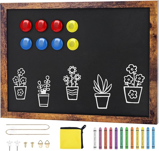 Magnetic Chalkboard, 12x16 Inches Blackboard by JEFURE