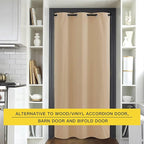 NICETOWN Closet Curtain for Bedroom Door, Faux Folding Accordion Doors - Image 4