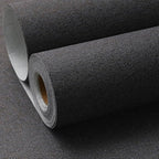SHUFA Navy Blue Brown Cotton-Like Textured Grasscloth Wallpaper Matte Thick - Image 2