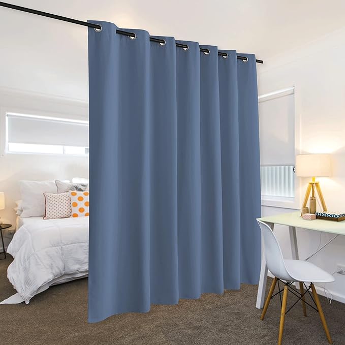 RYB HOME Extra Wide Room Divider Curtaind Blackout Privacy Screen - Image 3