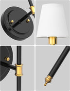DORESshop Battery Operated Wall Sconce Set of 2, Wireless Wall Light Easy to - Image 7