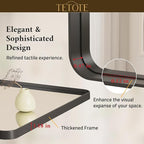 TETOTE 40 x 30 Inch Black Frame Mirror, Bathroom Vanity Mirror - Image 5