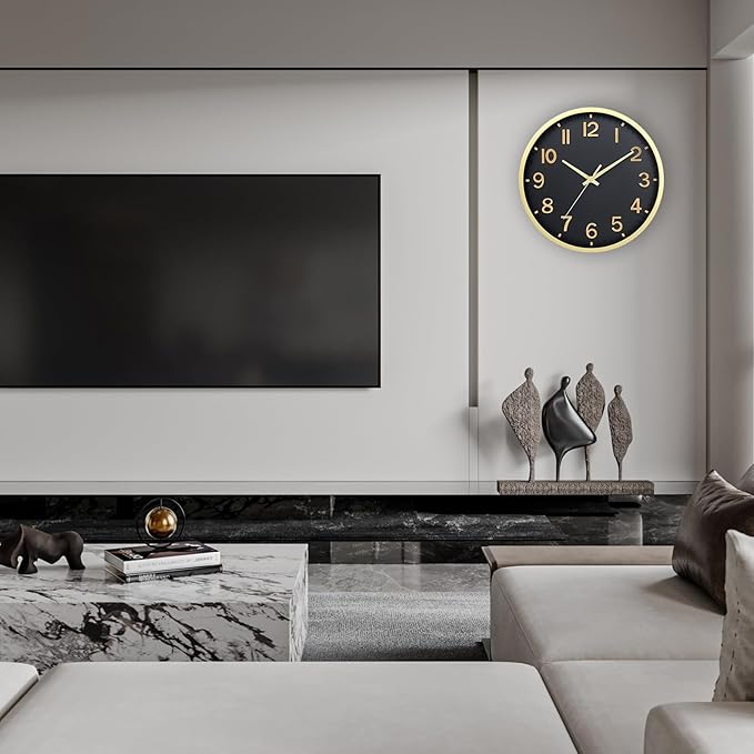 Wall Clocks Battery Operated 12 inch Modern Wall Clock, Silent Non Ticking Wall - Image 7