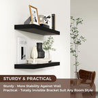 Venusmiles Floating Shelves for Wall 24 inch Long, Engineered Wood Wall Shelves - Image 5