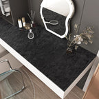 Wallercity Black Floral Leaves Velvet Wallpaper Peel and Stick - Image 2