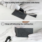 AULIGET 200 Pieces Black Slate Peel and Stick Backsplash Wall Tiles, Laundry - Image 7