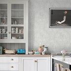 Ismoon Floral Peel and Stick Wallpaper Grey Contact Paper Boho Watercolor - Image 8