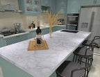 Art3d 17.7" W x 78.7" L Contact Paper Grey Marble - Image 3