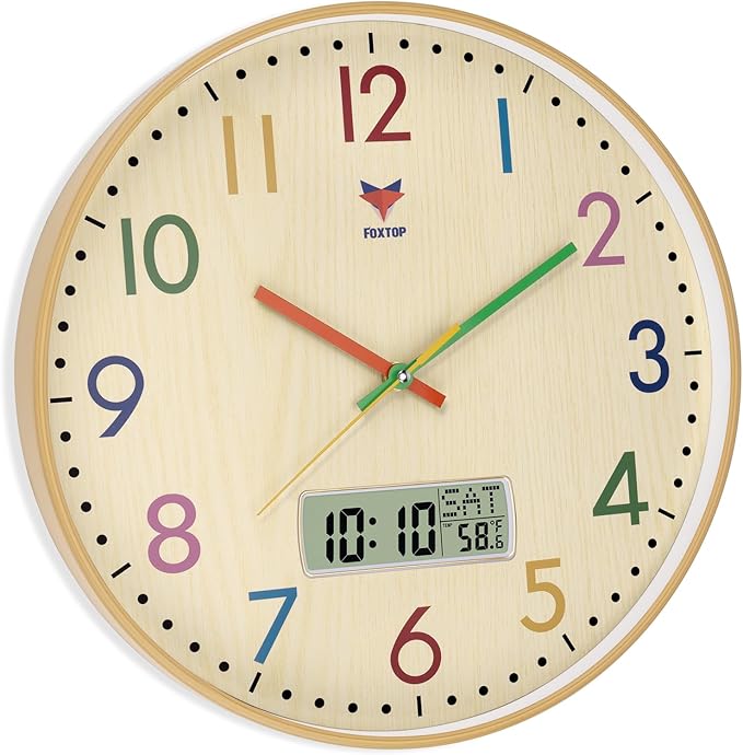 Foxtop Digital and Analog Learning Clock - Image 8