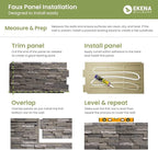 Ekena Millwork 49"W x 25 1/2"H x 1 1/4"D Acadia Ledge Stacked Stone, StoneWall - Image 4