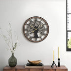 Micasso Wall Clocks Battery Operated: 21Inch Farmhouse Tree of Life Metal - Image 6