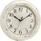 Peohud Silent Wall Clock, 12 Inch Vintage Non Ticking Quartz Battery Operated by Peohud