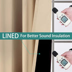 Yakamok 108 Inches Long Thermal Insulated 100% Blackout Curtains - Image 4