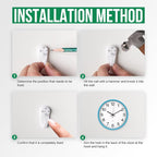 Wall Clock Non-Ticking Silent Quartz Movement Decor Clock Modern Simple Style - Image 9