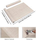 CRE8TIVE Cream White Grasscloth Peel and Stick Wallpaper White Grasscloth - Image 8