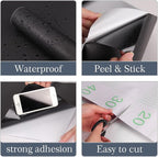 Black Peel and Stick Wallpaper, 15.7 X 78.7 inches Renter Friendly Wallpaper - Image 3