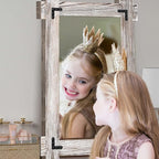 MeMoreCool White Farmhouse Bathroom Mirror, 30x20 Inch White Wood Framed Wall - Image 6