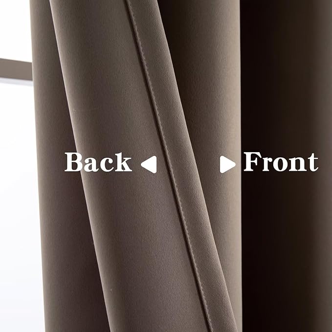 IGEMAEVE Blackout Curtains 108 Inch Length 2 Panels Set, Grommet Energy Saving - Image 3