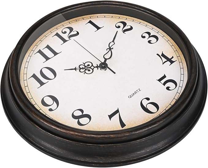 Yoiolclc Large Wall Clock 16 Inch Silent Non-Ticking Vintage Wall Clocks - Image 6