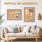 DOLLAR BOSS Cork Boards for Walls, 24 X 18 Inches Bulletin Board Decorative - Image 5
