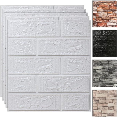 30PCS 3D Wall Panels Peel and Stick Foam, Self-Adhesive Decorative 3D Brick by SYYKDEF