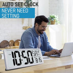 TXL Silver Large Digital Wall Clock - Image 4