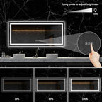 LOAAO 60X28 LED Bathroom Mirror - Image 4